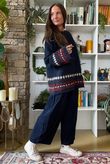 Moorland FairIsle Knit Navy
